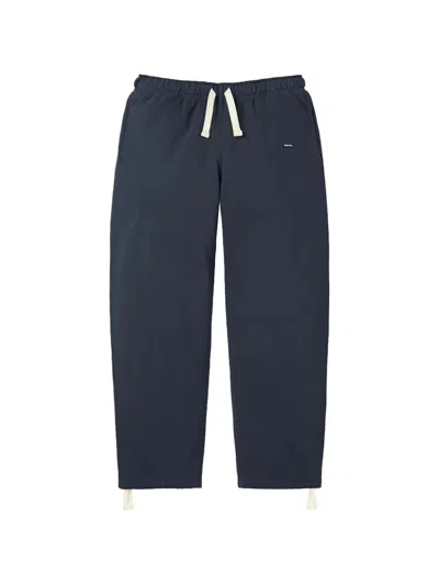Supreme Small Box Drawstring Track Pants In Blue