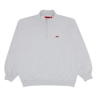 Pre-owned Supreme Small Box Half Zip Pullover 'ash Grey' | Men's Size M In Gray