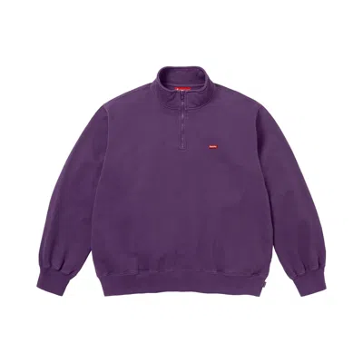Pre-owned Supreme Small Box Half Zip Pullover 'dark Purple' | Men's Size Xl