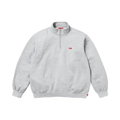 Pre-owned Supreme Small Box Half Zip Pullover 'heather Grey' | Men's Size Xl In Gray