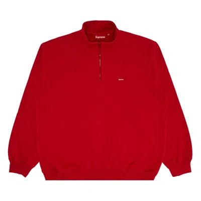 Pre-owned Supreme Small Box Half Zip Pullover 'red' | Men's Size M