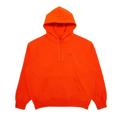Pre-owned Supreme Small Box Hooded Sweatshirt 'bright Orange'