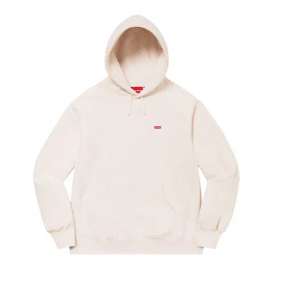 Pre-owned Supreme Small Box Hooded Sweatshirt 'clay' In Cream