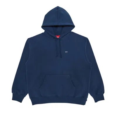 Pre-owned Supreme Small Box Hooded Sweatshirt 'dark Blue' | Men's Size M
