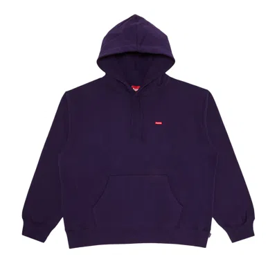 Pre-owned Supreme Small Box Hooded Sweatshirt 'dark Purple' | Men's Size M