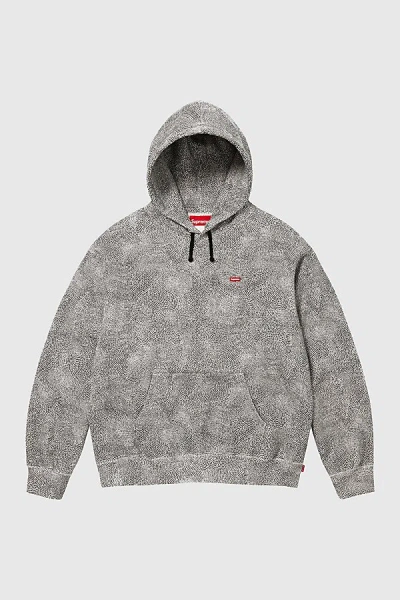 Supreme Small Box Hooded Sweatshirt Fw24 In Black/white, Men's At Urban Outfitters