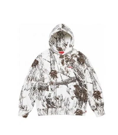 Pre-owned Supreme Small Box Hooded Sweatshirt Hoodie Snow Camo Size Large Ss24 Realtree