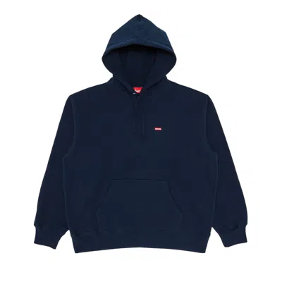 Pre-owned Supreme Small Box Hooded Sweatshirt 'navy'
