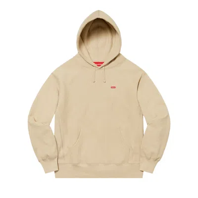 Pre-owned Supreme Small Box Hooded Sweatshirt 'taupe' In Tan