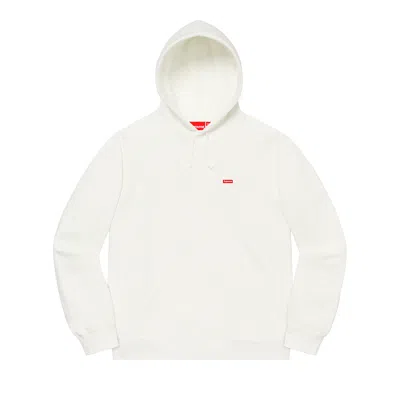 Pre-owned Supreme Small Box Hooded Sweatshirt 'white'