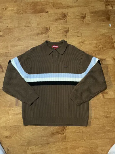 Pre-owned Supreme Small Box Logo Sweater In Brown