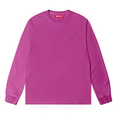 Pre-owned Supreme Small Box Long-sleeve Tee 'bright Purple'