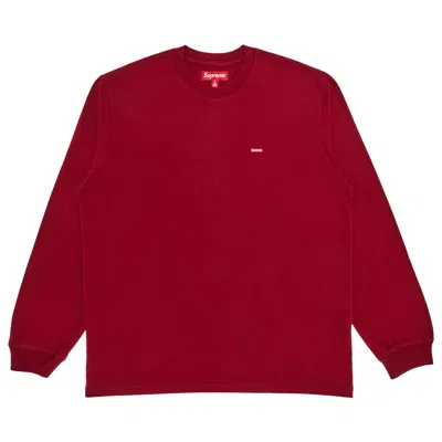 Pre-owned Supreme Small Box Long-sleeve Tee 'cardinal' | Red | Men's Size Xxl