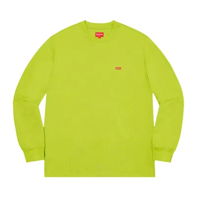 Pre-owned Supreme Small Box Long-sleeve Tee 'dark Lime' | Green | Men's Size L