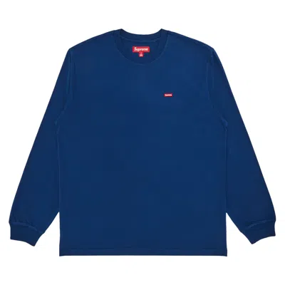 Pre-owned Supreme Small Box Long-sleeve Tee 'dark Royal' | Blue | Men's Size M