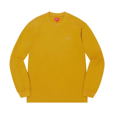 Pre-owned Supreme Small Box Long-sleeve Tee 'dark Yellow'