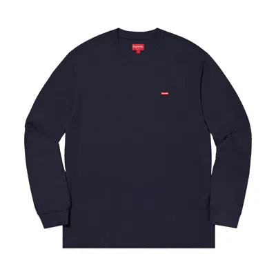 Pre-owned Supreme Small Box Long-sleeve Tee 'navy' | Blue | Men's Size L