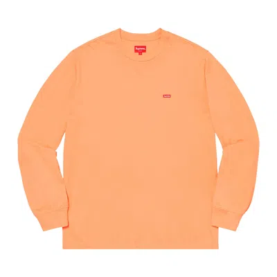 Pre-owned Supreme Small Box Long-sleeve Tee 'peach' | Pink | Men's Size L