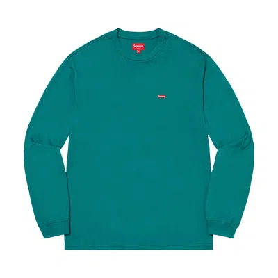 Pre-owned Supreme Small Box Long-sleeve Tee 'teal'