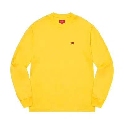 Pre-owned Supreme Small Box Long-sleeve Tee 'yellow'