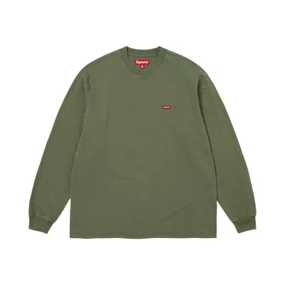 Pre-owned Supreme Small Box Long-sleeve Tee 'dark Olive' | Green | Men's Size Xxl