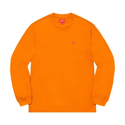 Pre-owned Supreme Small Box Long-sleeve Tee 'dark Orange' | Men's Size M
