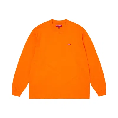 Pre-owned Supreme Small Box Long-sleeve Tee 'orange' | Men's Size L