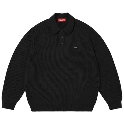 Pre-owned Supreme Small Box Polo Sweater 'black' | Men's Size Xl