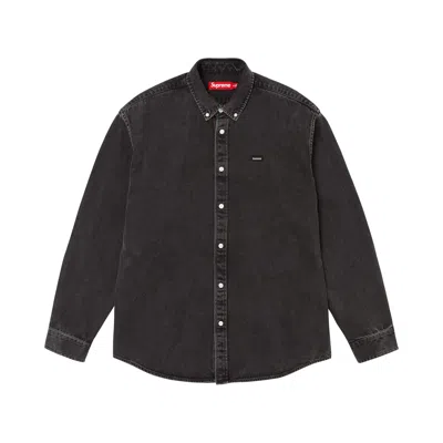 Pre-owned Supreme Small Box Shirt 'black Denim' | Men's Size M