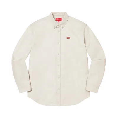 Pre-owned Supreme Small Box Shirt 'natural' In Cream