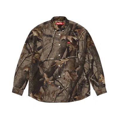 Pre-owned Supreme Small Box Shirt 'realtree Hardwoods Camo' | Brown | Men's Size Xxl