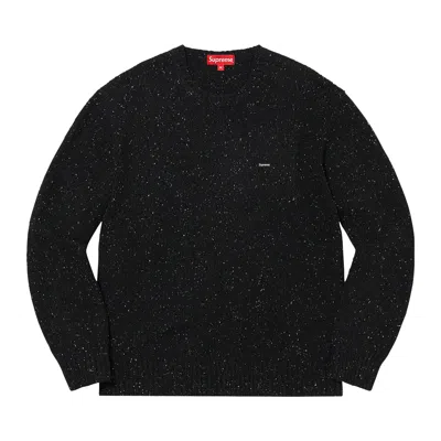 Pre-owned Supreme Small Box Speckle Sweater 'black'