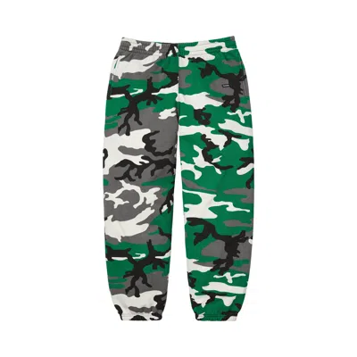 Pre-owned Supreme Small Box Sweatpant 'green Camo' | Men's Size L