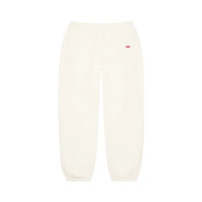 Pre-owned Supreme Small Box Sweatpant 'natural' In Cream