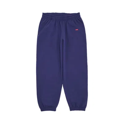 Pre-owned Supreme Small Box Sweatpant 'washed Navy' In Blue