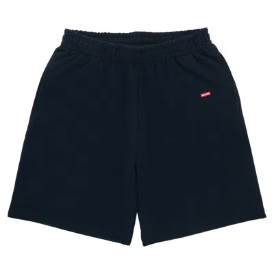 Pre-owned Supreme Small Box Sweatshort 'navy' In Blue