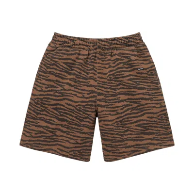 Pre-owned Supreme Small Box Sweatshort 'tiger' | Brown | Men's Size S