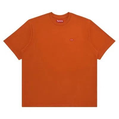 Pre-owned Supreme Small Box Tee 'rust' In Orange