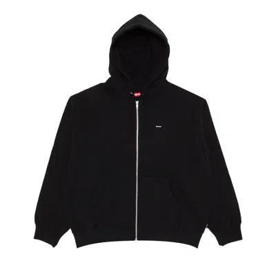 Pre-owned Supreme Small Box Zip Up Hooded Sweatshirt 'black'