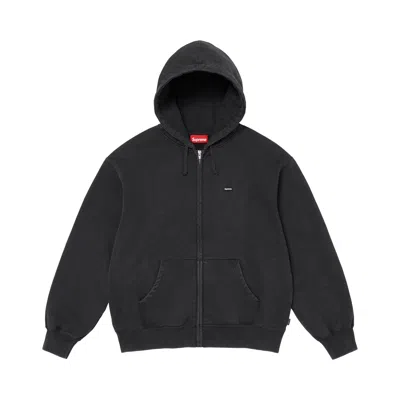 Pre-owned Supreme Small Box Zip Up Hooded Sweatshirt 'black' | Men's Size L