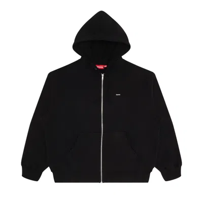Pre-owned Supreme Small Box Zip Up Hooded Sweatshirt 'black' | Men's Size M
