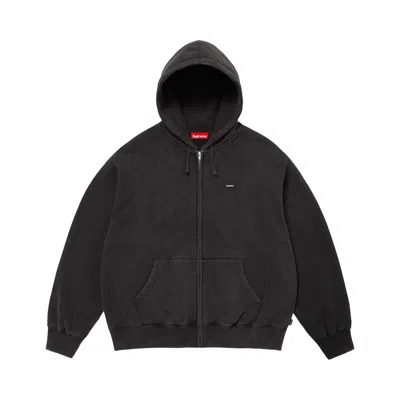 Pre-owned Supreme Small Box Zip Up Hooded Sweatshirt 'black' | Men's Size S