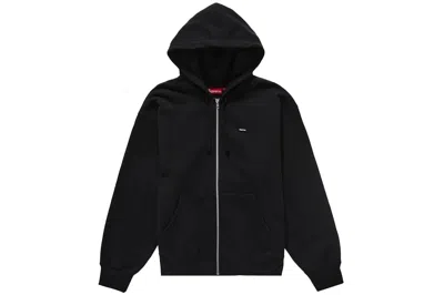 Pre-owned Supreme Small Box Zip Up Hooded Sweatshirt (fw24) Black