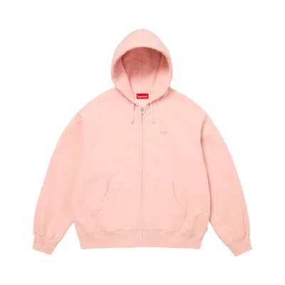 Pre-owned Supreme Small Box Zip Up Hooded Sweatshirt 'light Pink' | Men's Size Xxl
