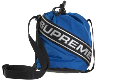 Pre-owned Supreme Small Cinch Pouch In Blue