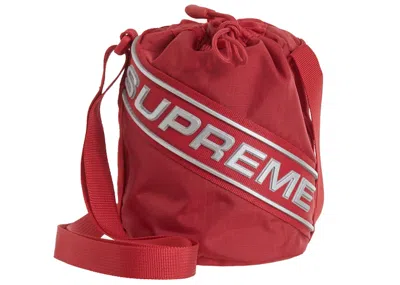 Pre-owned Supreme Small Cinch Pouch In Red