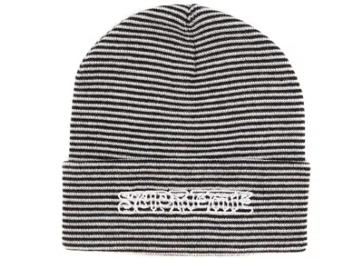 Pre-owned Supreme Small Stripe Beanie In White