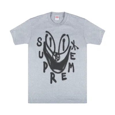 Pre-owned Supreme Smile T-shirt 'grey'