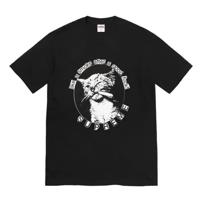 Supreme Smoke T-shirt 'black White'