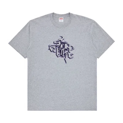 Pre-owned Supreme Smoke Tee 'heather Grey' | Men's Size M In Gray